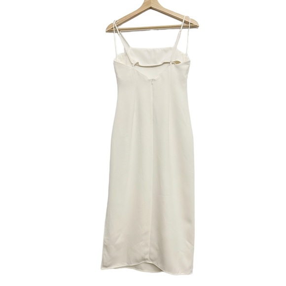 Elliatt Ivory Feather Trim MIDI Dress Size XS - Picture 8 of 14